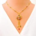 radiant-exclusive-22k-gold-cz-mosaic-necklace