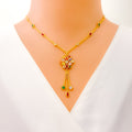 palatial-ornate-22k-gold-cz-mosaic-necklace