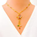 palatial-ornate-22k-gold-cz-mosaic-necklace