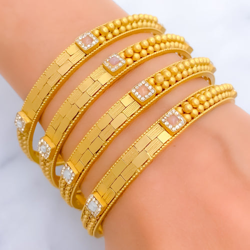 bespoke-captivating-22k-gold-antique-bangle-set