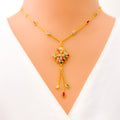 lustrous-artistic-22k-gold-cz-mosaic-necklace