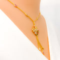 lustrous-artistic-22k-gold-cz-mosaic-necklace