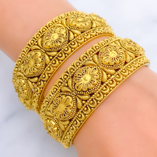 timeless-eclectic-22k-gold-antique-statement-bangles