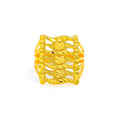 Embellished Eclectic Long 22k Gold Ring