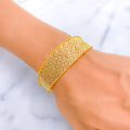 dazzling-fashionable-21k-statement-bangle-bracelet