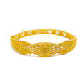 Mesmerizing Beaded Flower 22k Gold Bangle Bracelet