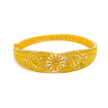 Impeccable Vine Motif 22k Gold Bangle Bracelet