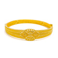 Traditional Geometric Radiant 22k Gold Bangle Bracelet