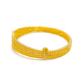 Traditional Geometric Radiant 22k Gold Bangle Bracelet