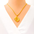 Adorned Dressy 22K Gold Pendant Set