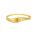 dazzling-glowing-22k-gold-cz-bangle-bracelet