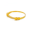 dazzling-glowing-22k-gold-cz-bangle-bracelet