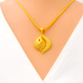 Gleaming Versatile 22K Gold Pendant Set