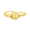 fashionable-detailed-22k-gold-cz-bangle-bracelet