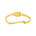 fashionable-detailed-22k-gold-cz-bangle-bracelet