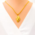 Captivating Chic 22K Gold Pendant Set