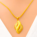Captivating Chic 22K Gold Pendant Set