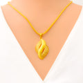 Captivating Chic 22K Gold Pendant Set