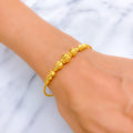 Classic Alluring Wavy 22k Gold Bangle Bracelet