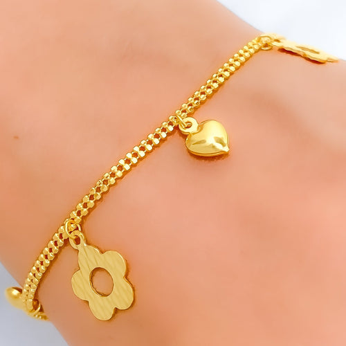 1 Gram Gold Plated Sparkling Design Mangalsutra Bracelet for Women - Style  A322 – Soni Fashion®