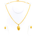 Ethereal Twinkling 22K Gold Pendant Set