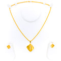 Stately Fashionable 22K Gold Pendant Set