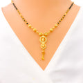 Reflective Dual Halo 22k Gold Mangal Sutra 