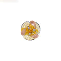 Couture Adorned 22k Fancy Floral Gold Ring 