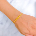 Minimalist Radiant 22k Gold Bangle Bracelet