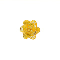 Delightful Lush 22k Fancy Floral Gold Ring 