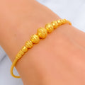 Minimalist Radiant 22k Gold Bangle Bracelet