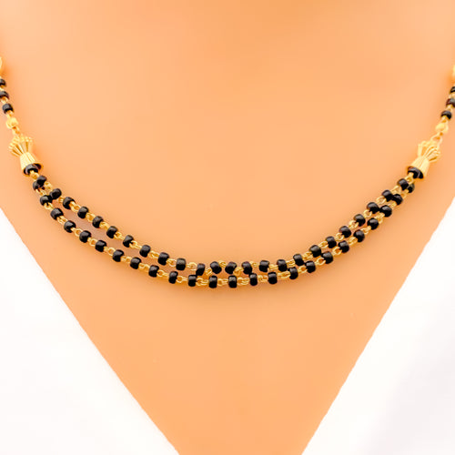 Refined Dual Layered 22k Gold Mangal Sutra 