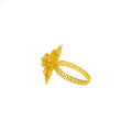 Delightful Lush 22k Fancy Floral Gold Ring 