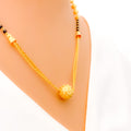 Intricate Dangling Orb 22k Gold Mangal Sutra 