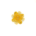 Dressy Palatial 22k Fancy Floral Gold Ring 