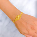 Textured Charming 22k Gold Bracelet