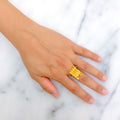Fancy Dazzling 21k Gold Ring