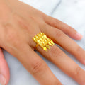 Fancy Dazzling 21k Gold Ring