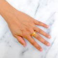 Glowing Festive 21k Gold Ring