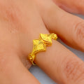 Glowing Festive 21k Gold Ring