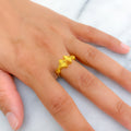 Glowing Festive 21k Gold Ring