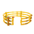 Impressive Traditional 22k Gold Meenakari Screw Bangle