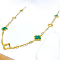 long-malachite-clover-link-21k-gold-necklace-31