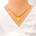 T 22k Gold Letter Pendant