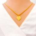 T 22k Gold Letter Pendant