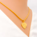 T 22k Gold Letter Pendant