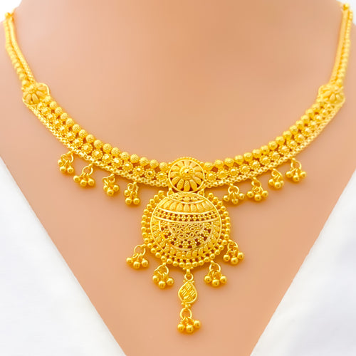 Classic Signature Heirloom 22k Gold Necklace Set 