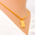 C 22k Gold Letter Pendant