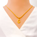 G 22k Gold Letter Pendant