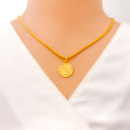 U 22k Gold Letter Pendant